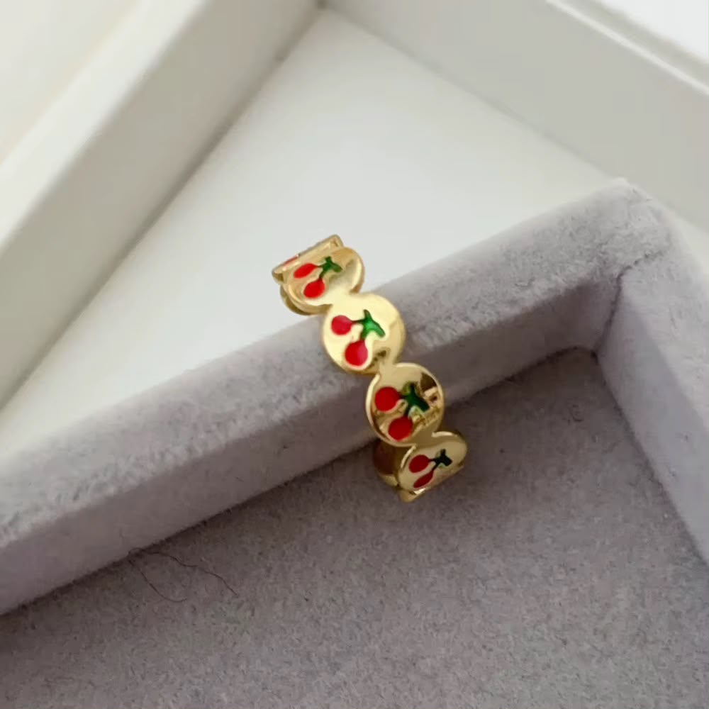 So Cherry Band Ring