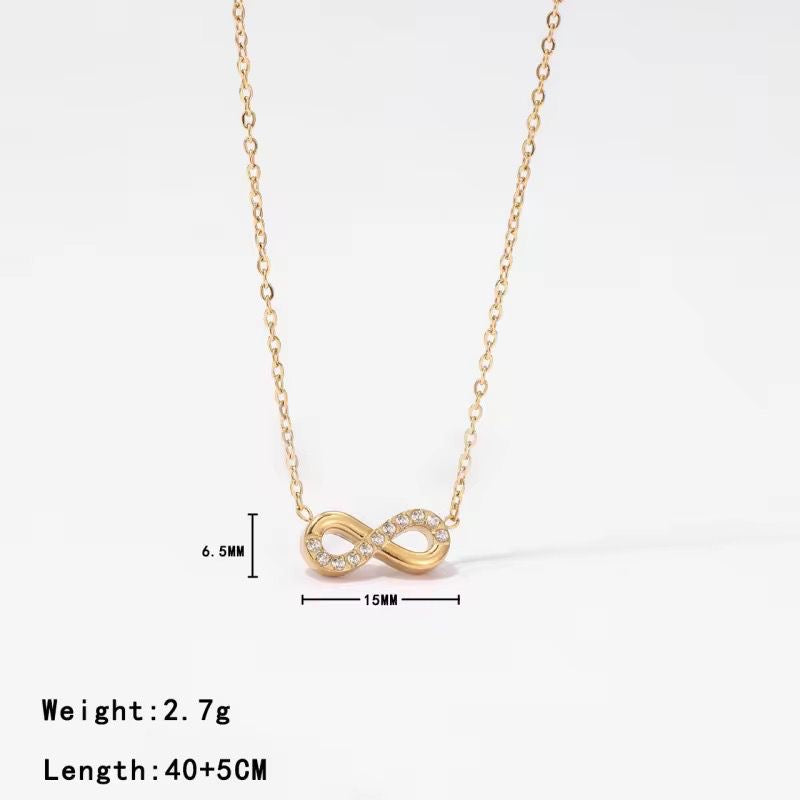 Infinity Bling Necklace