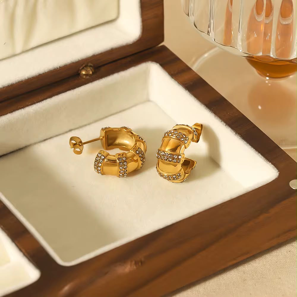 Cascade Sparkle Hoops
