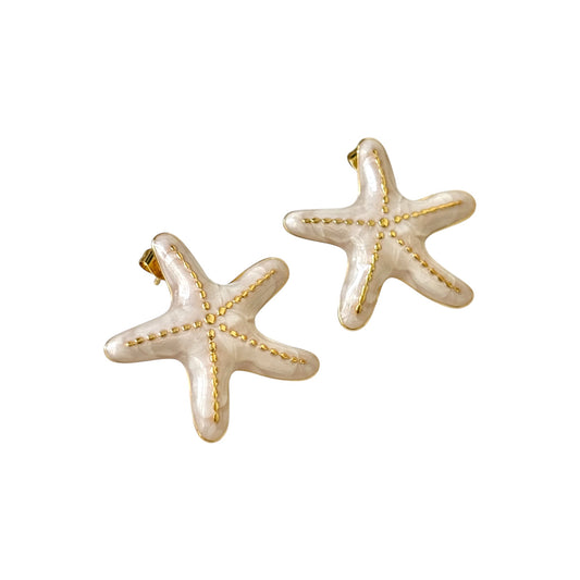 Starlétta Studs -Pearly White