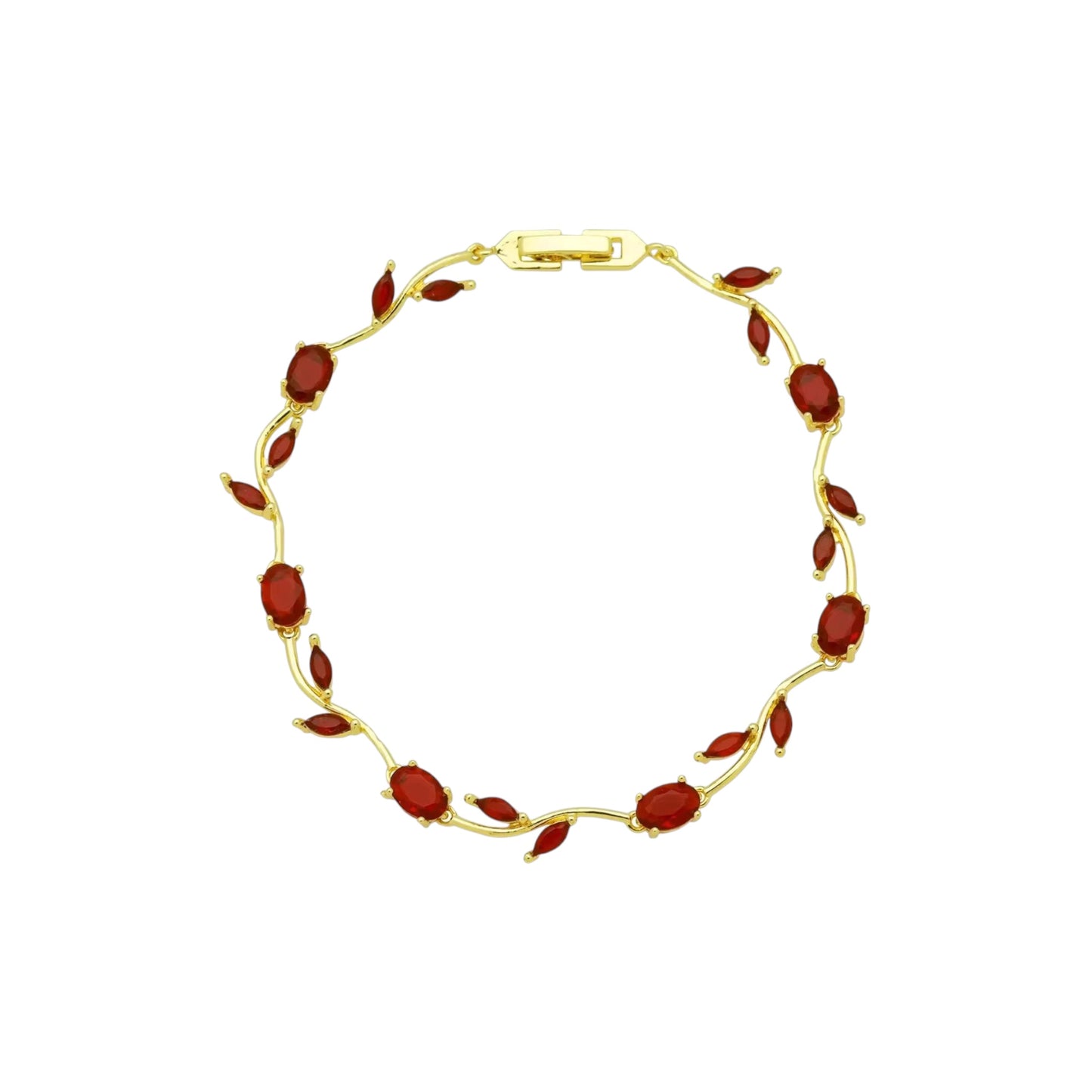 Ruby Rosé Vine Bracelet