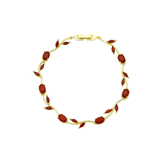 Ruby Rosé Vine Bracelet