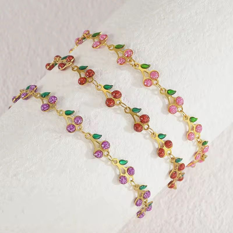 Cherry Crush Bracelet -Purple