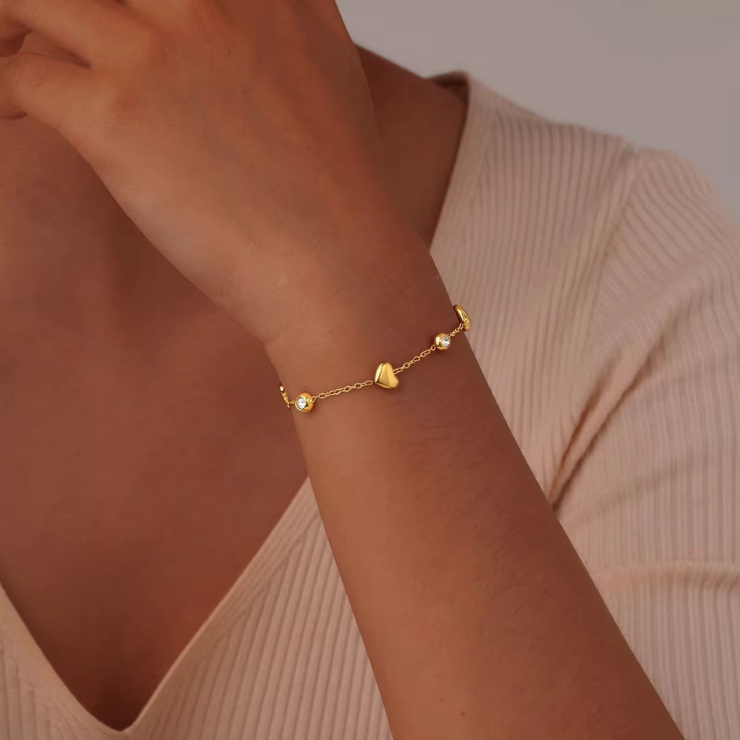 Hearts Desire Cz Bracelet