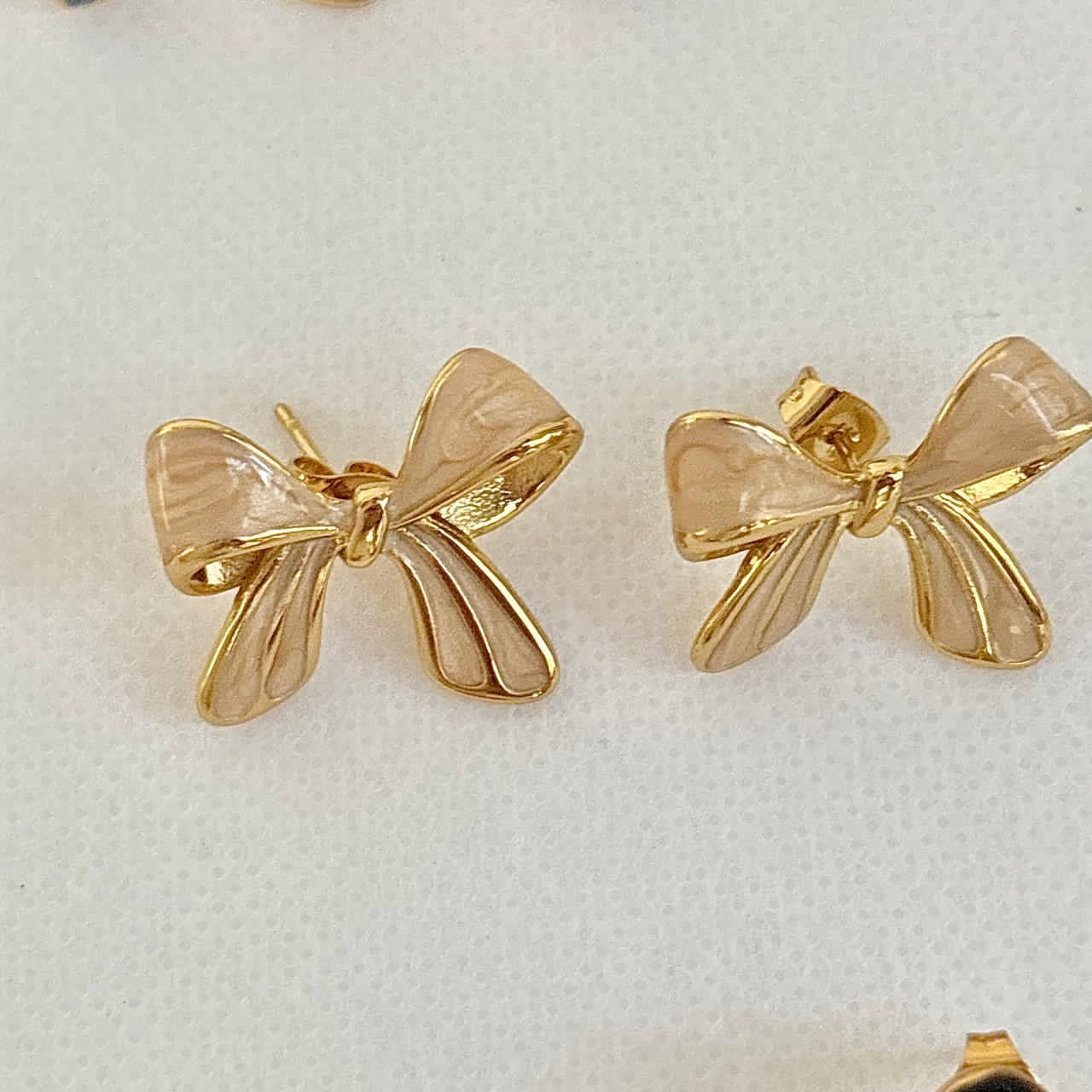 Baby Coquette Bow Studs