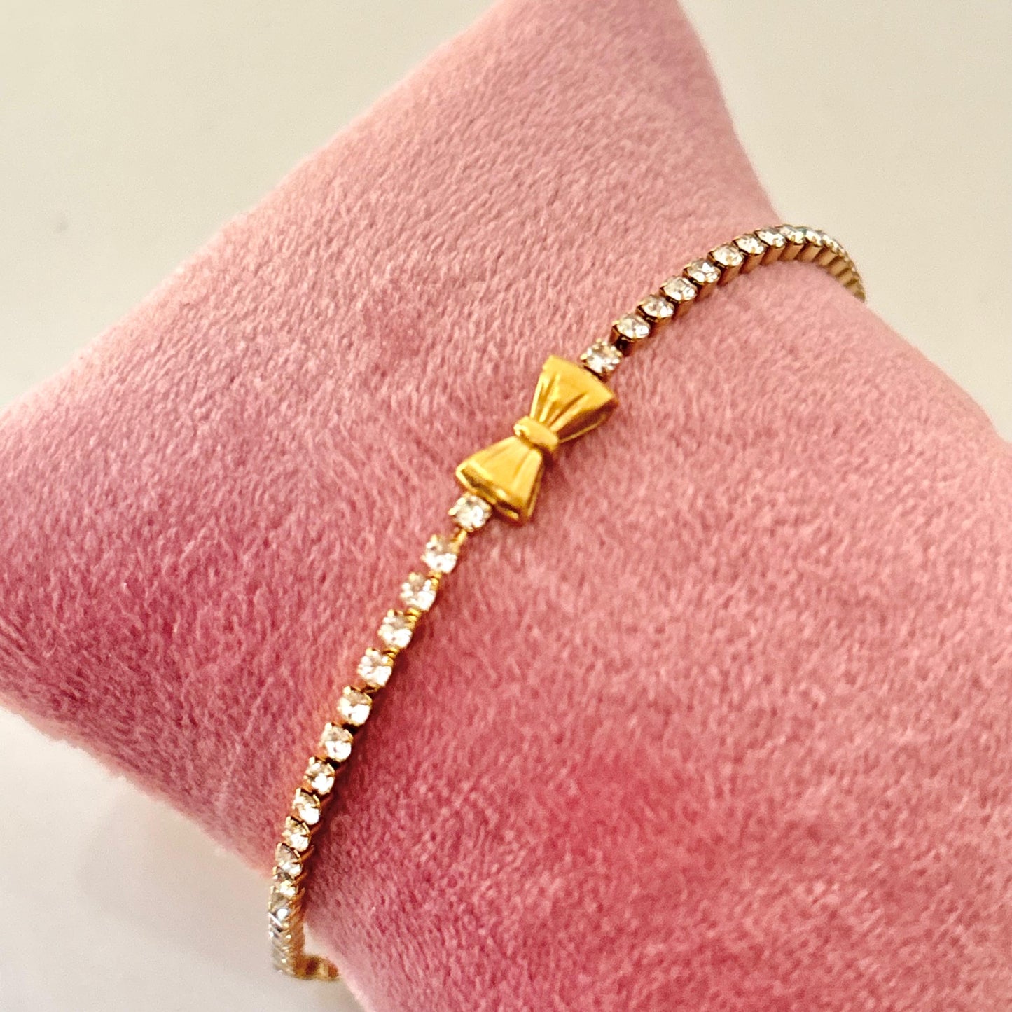 Petite Bow Tennis Bracelet