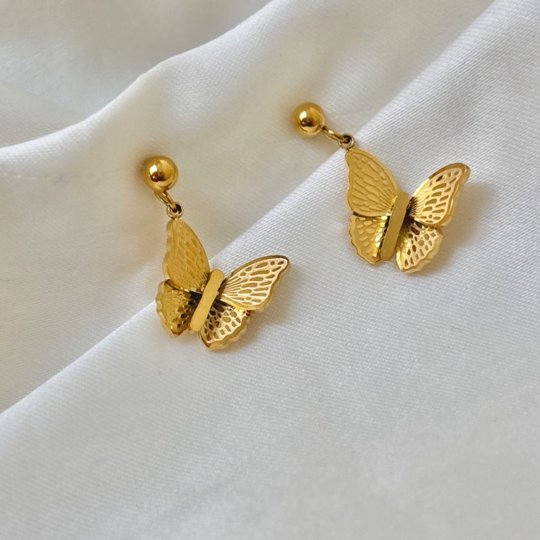 Flutter Charms Earrings -18K