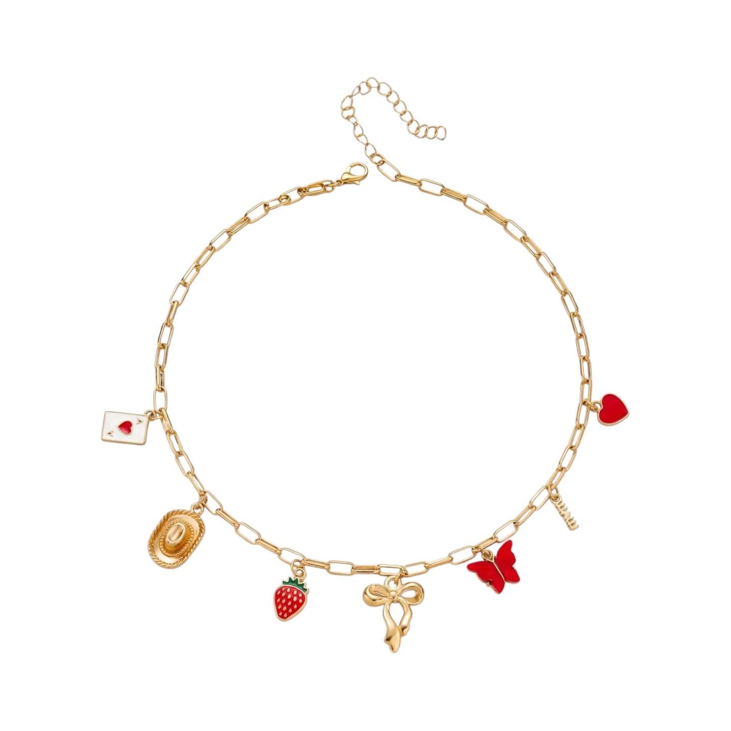 Coquette Rosie Charm Necklace