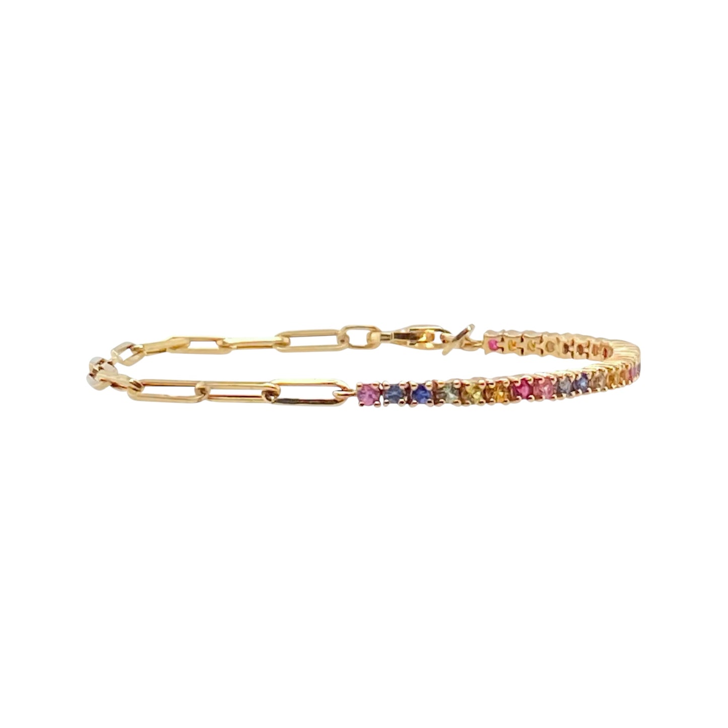 Missy Diamante X Link Anklet -Multi