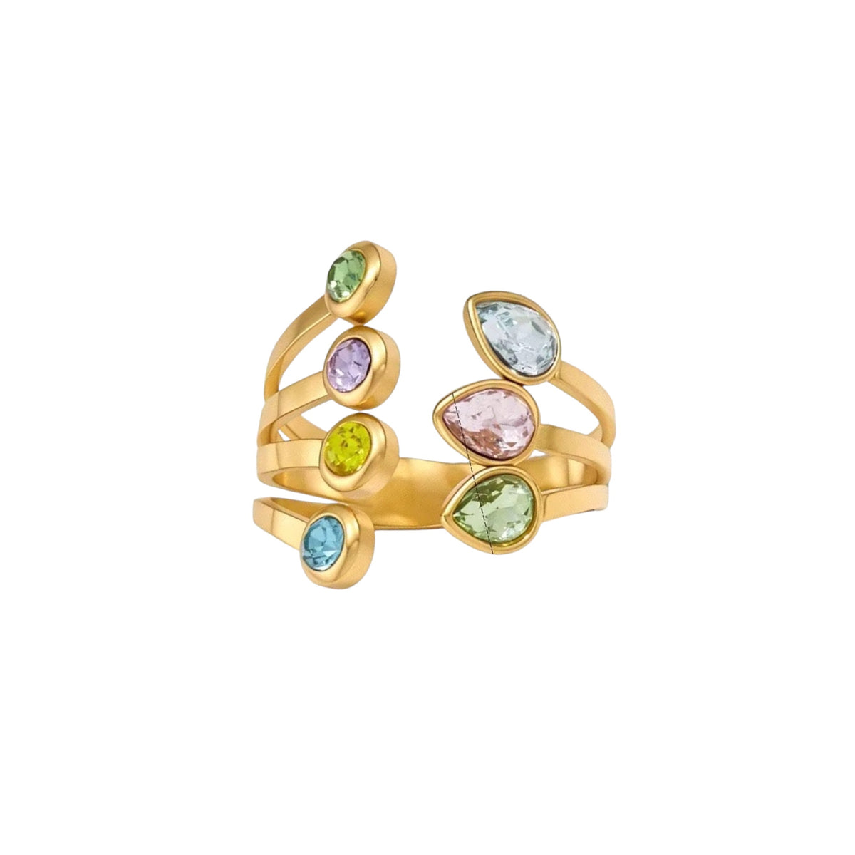 Rainbow Frill Ring