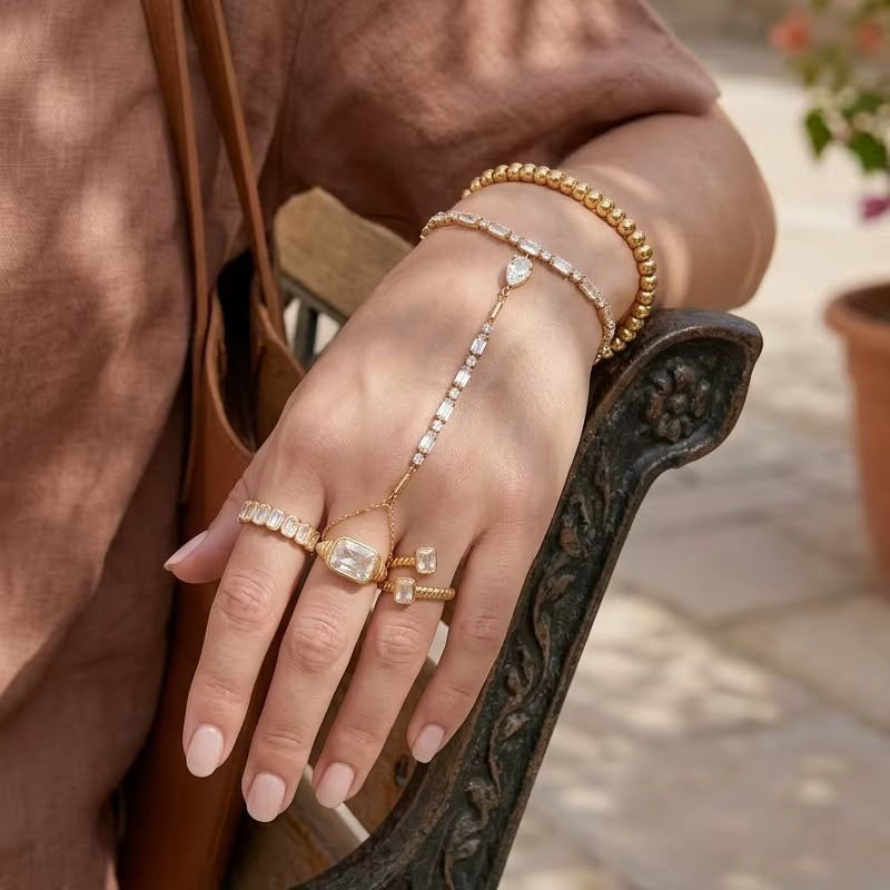 La Jewel Lace Hand Chain