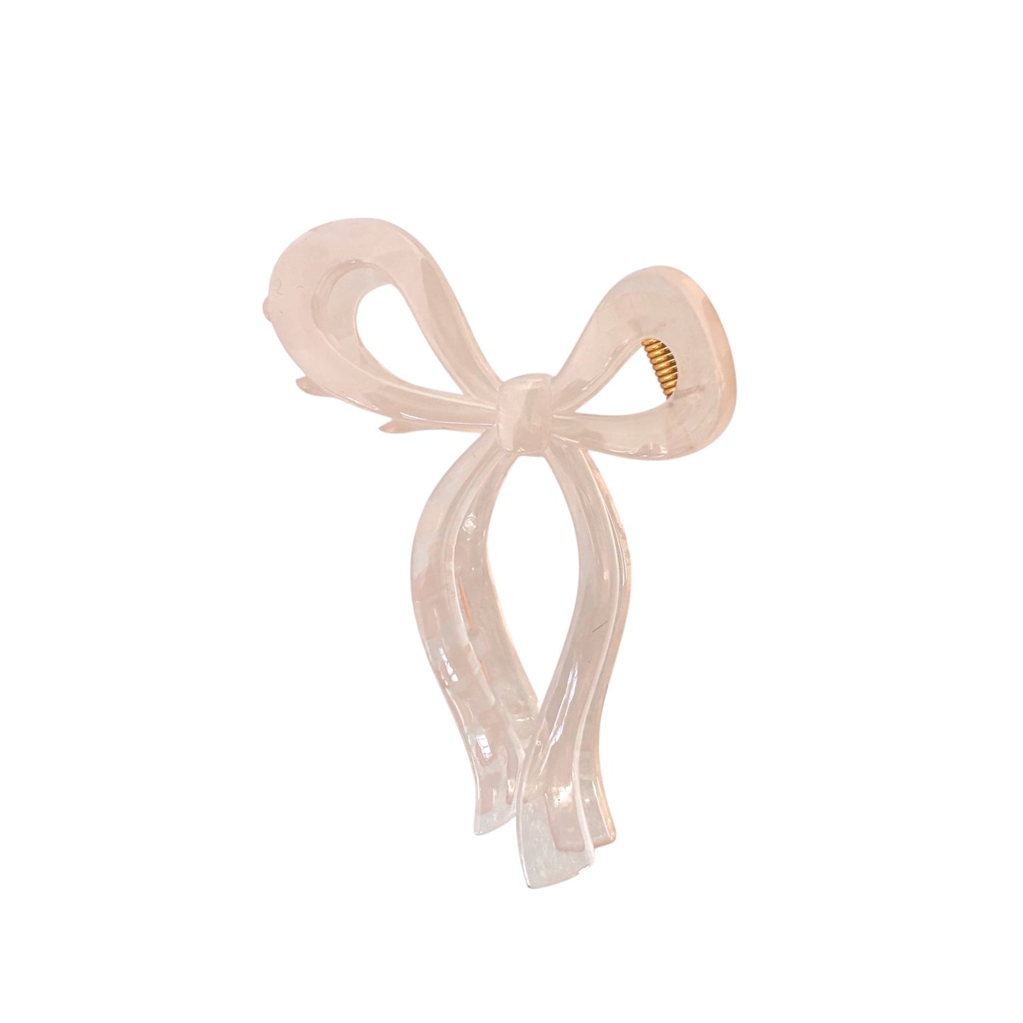 Marble Pastel Bow Claw Clip -Peachy Keen