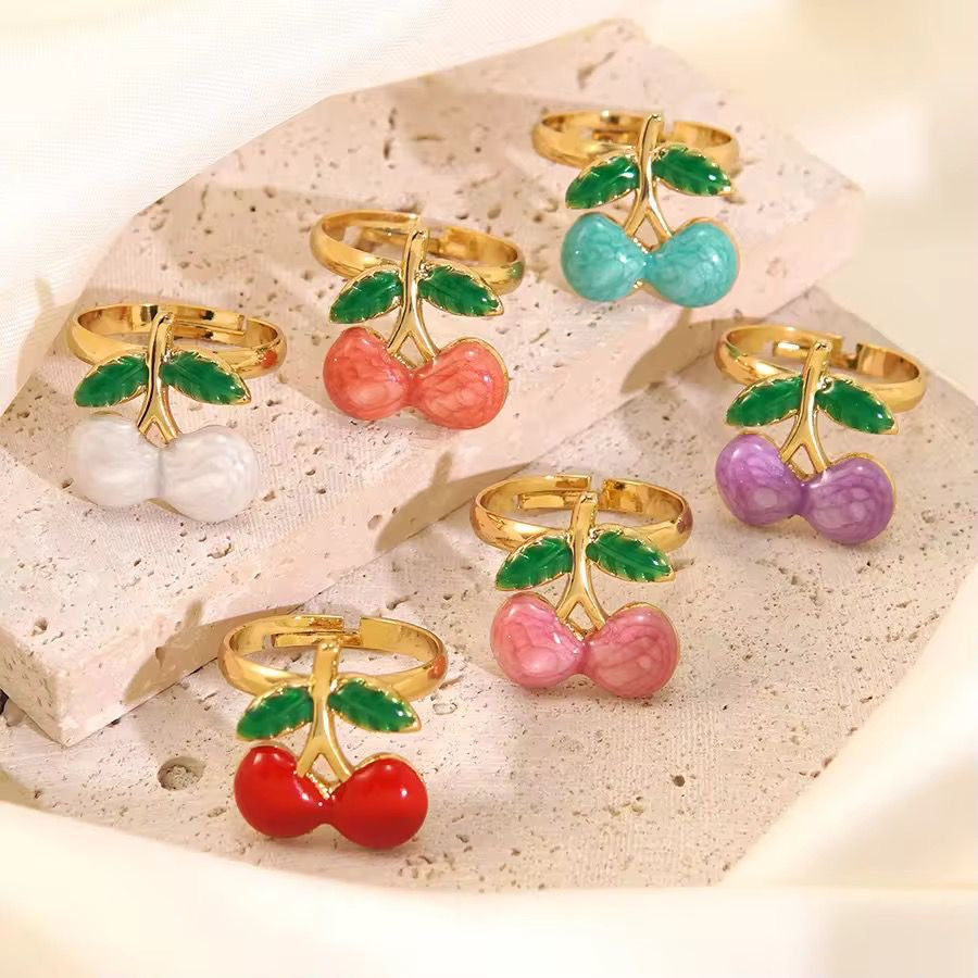 Cherry Berry Ring -Blue