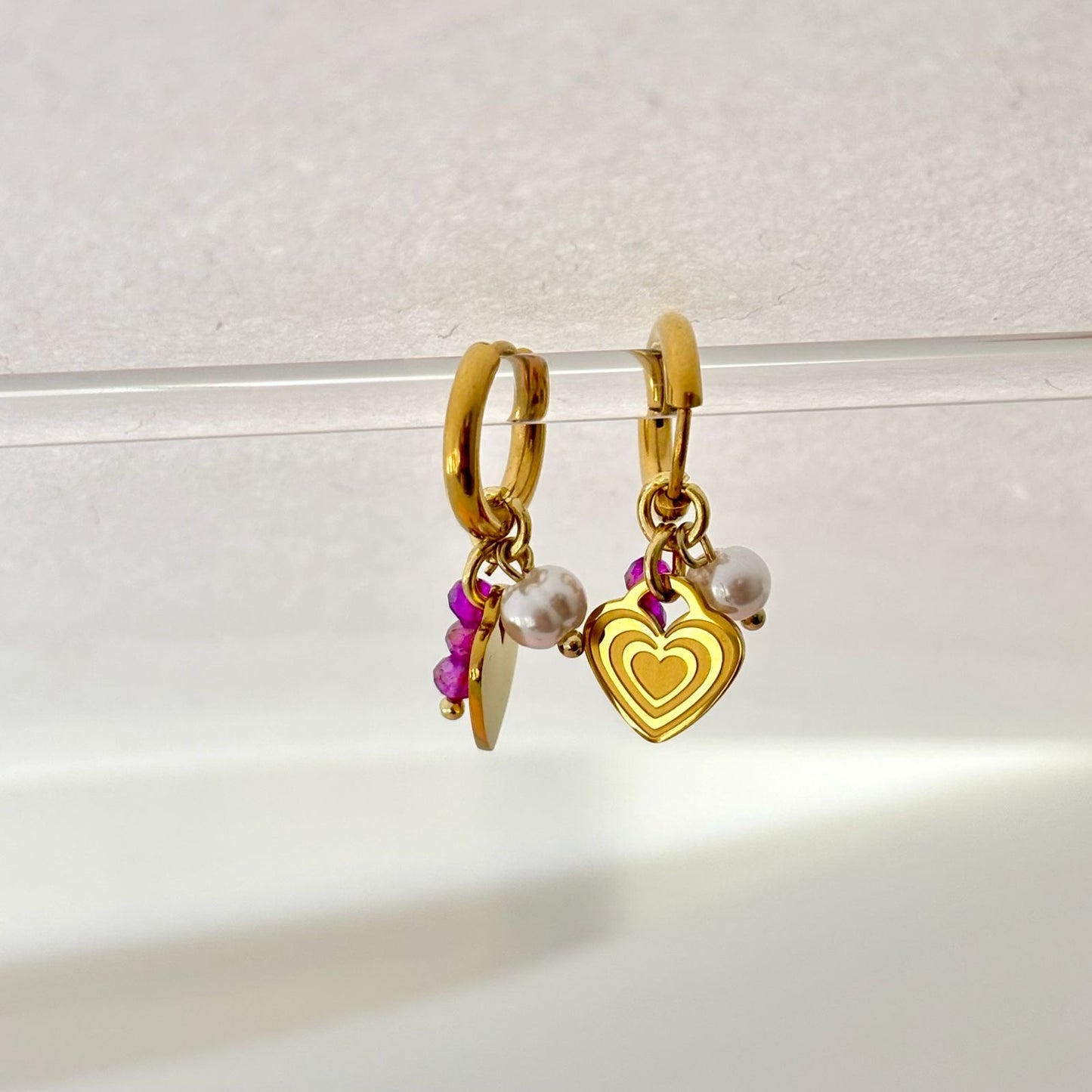 Cupid Charm Hoops