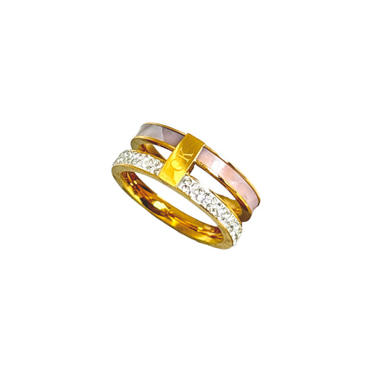 Layered CK Lux Ring -18K