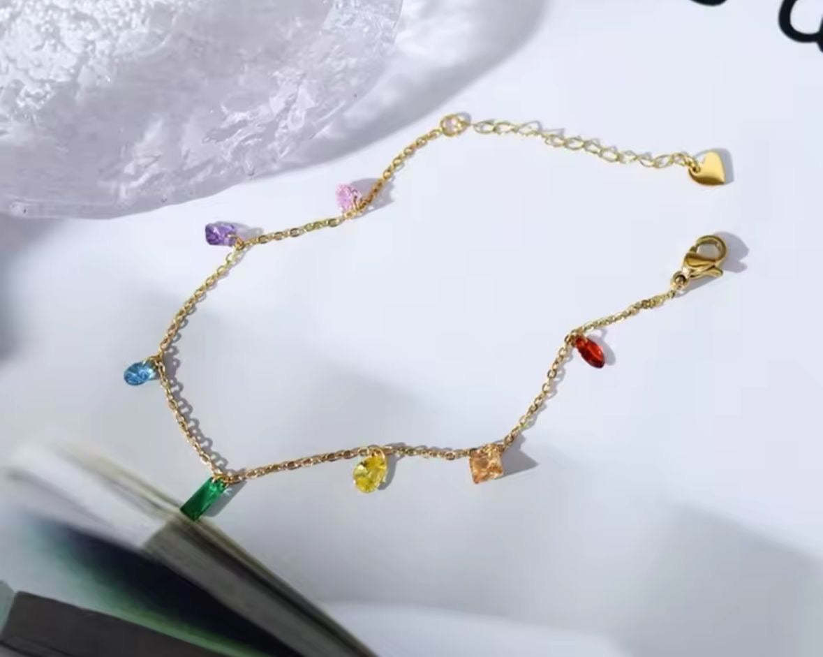 Jasmine Crystal Anklet