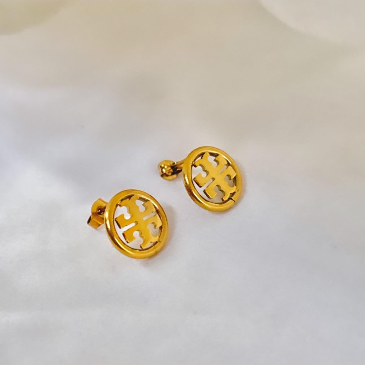 Tory Burch Miller Studs -18K