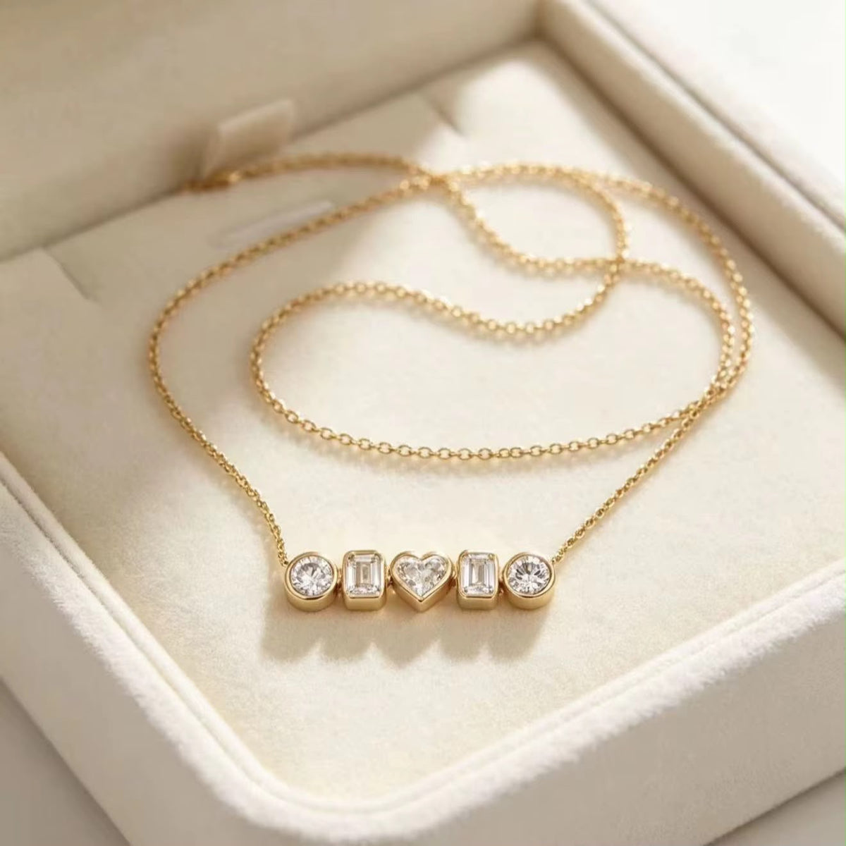 Heart of Light Bar Necklace