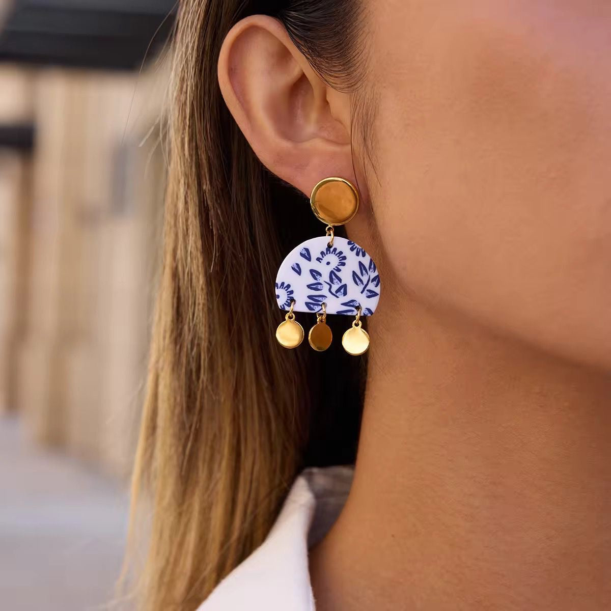 Glimmer Marbella Studs