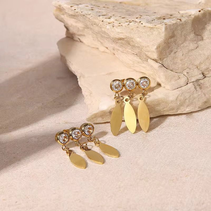 Jasper Charm Studs