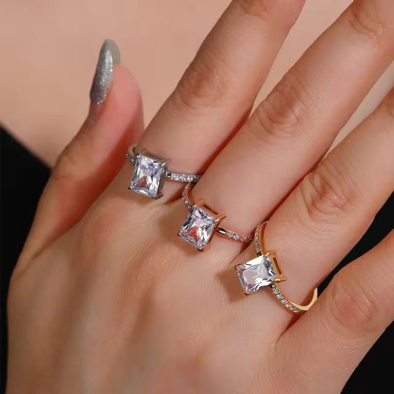 LUX Veil Of Light -Princess Cut Ring