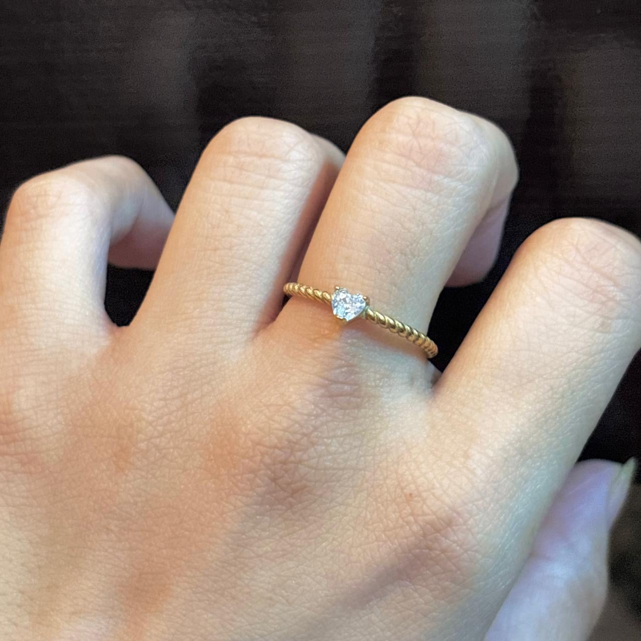Paris Baby Heart Ring