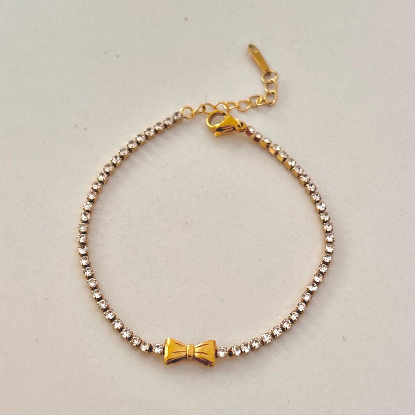 Petite Bow Tennis Bracelet