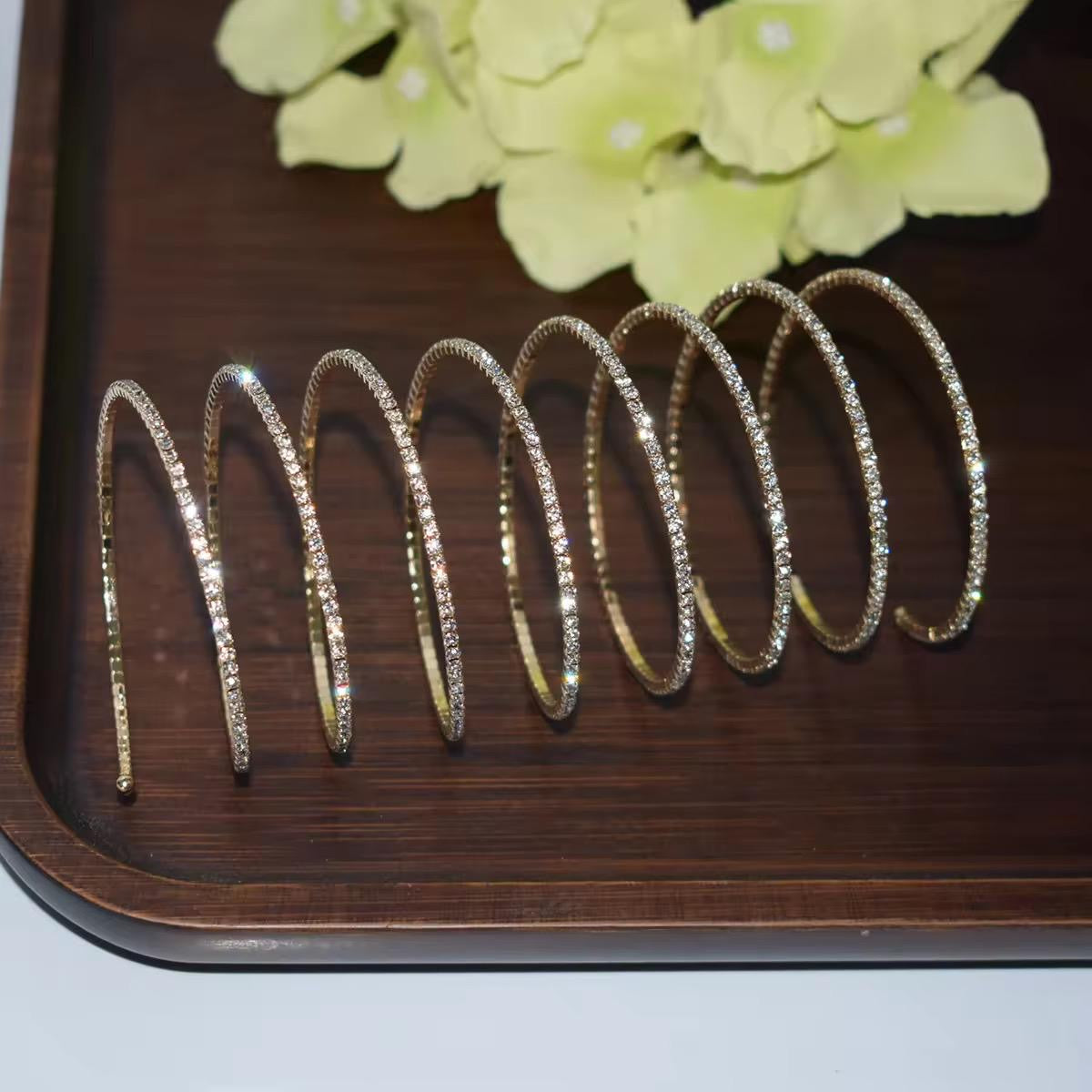 Glitz Spiral Layered Bracelet