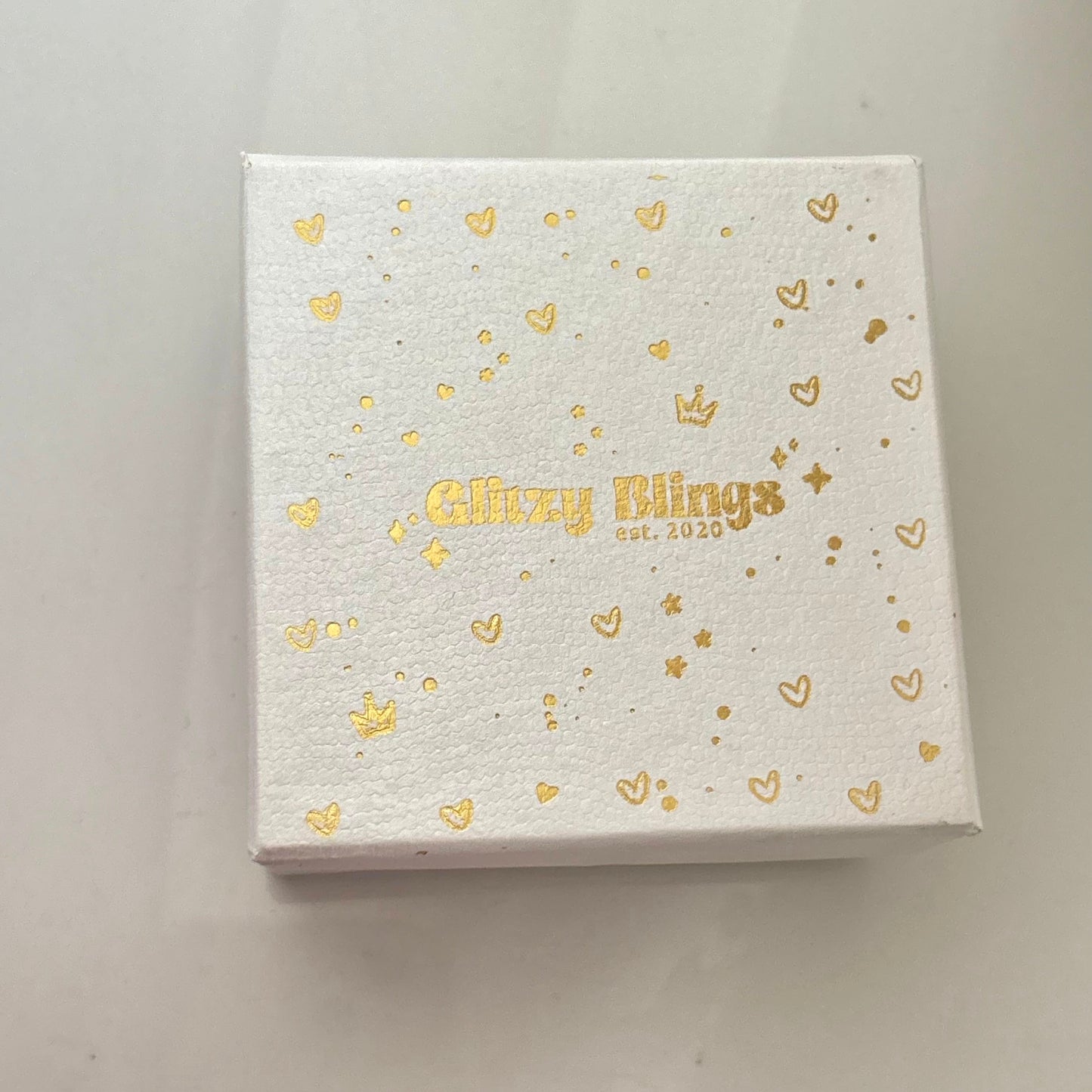 Twinkle Glitz Box -Pearle White