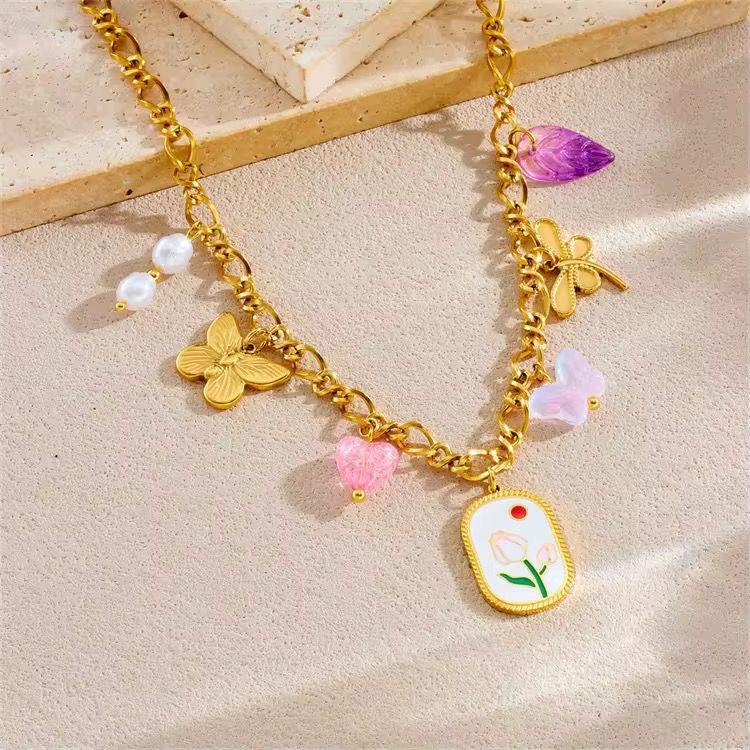 Candy Frappe Charm Necklace
