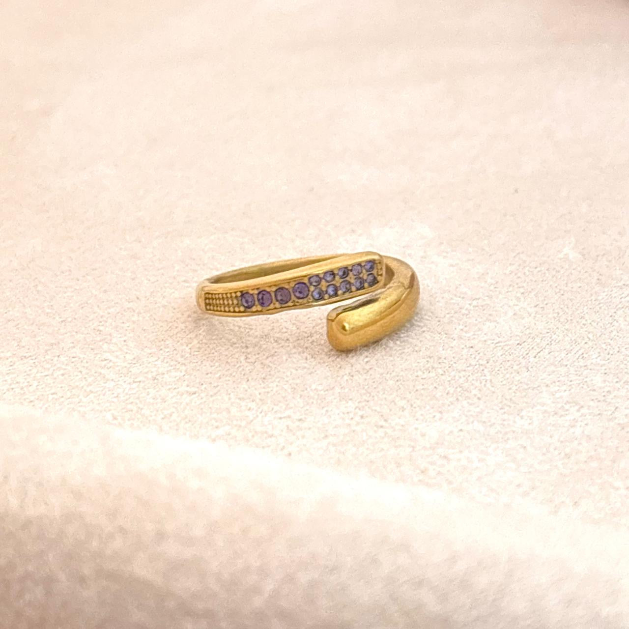 Amethyst Pave Ring