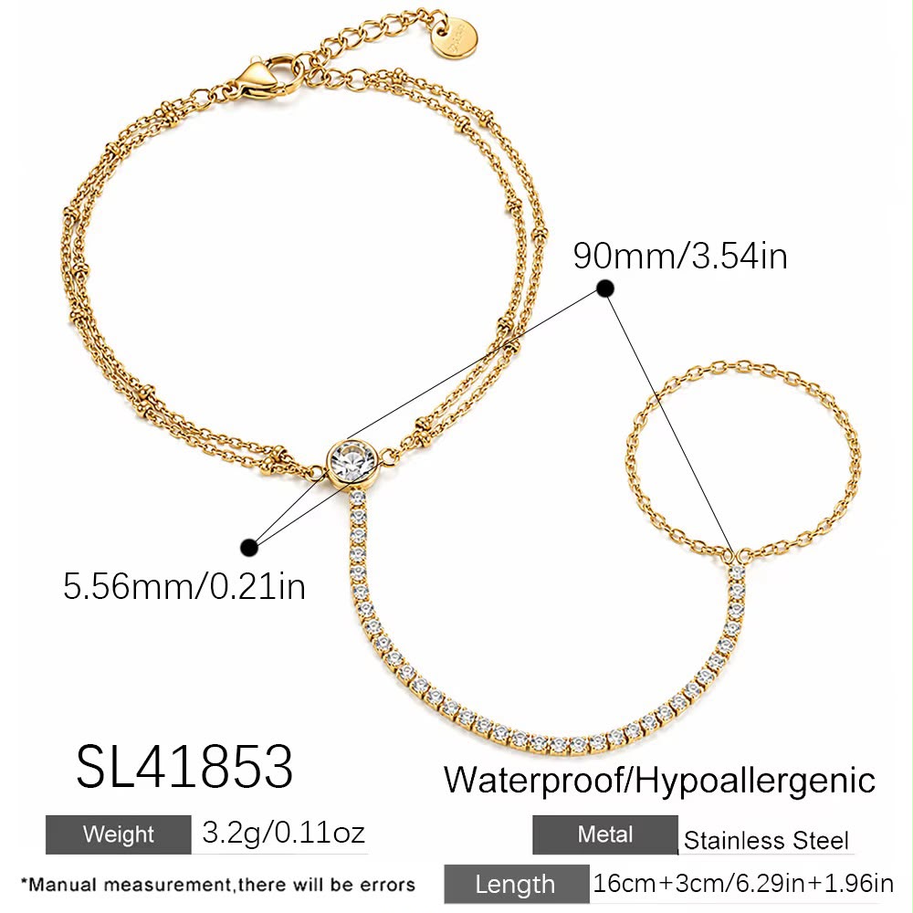 Erica Sparkles Hand Chain