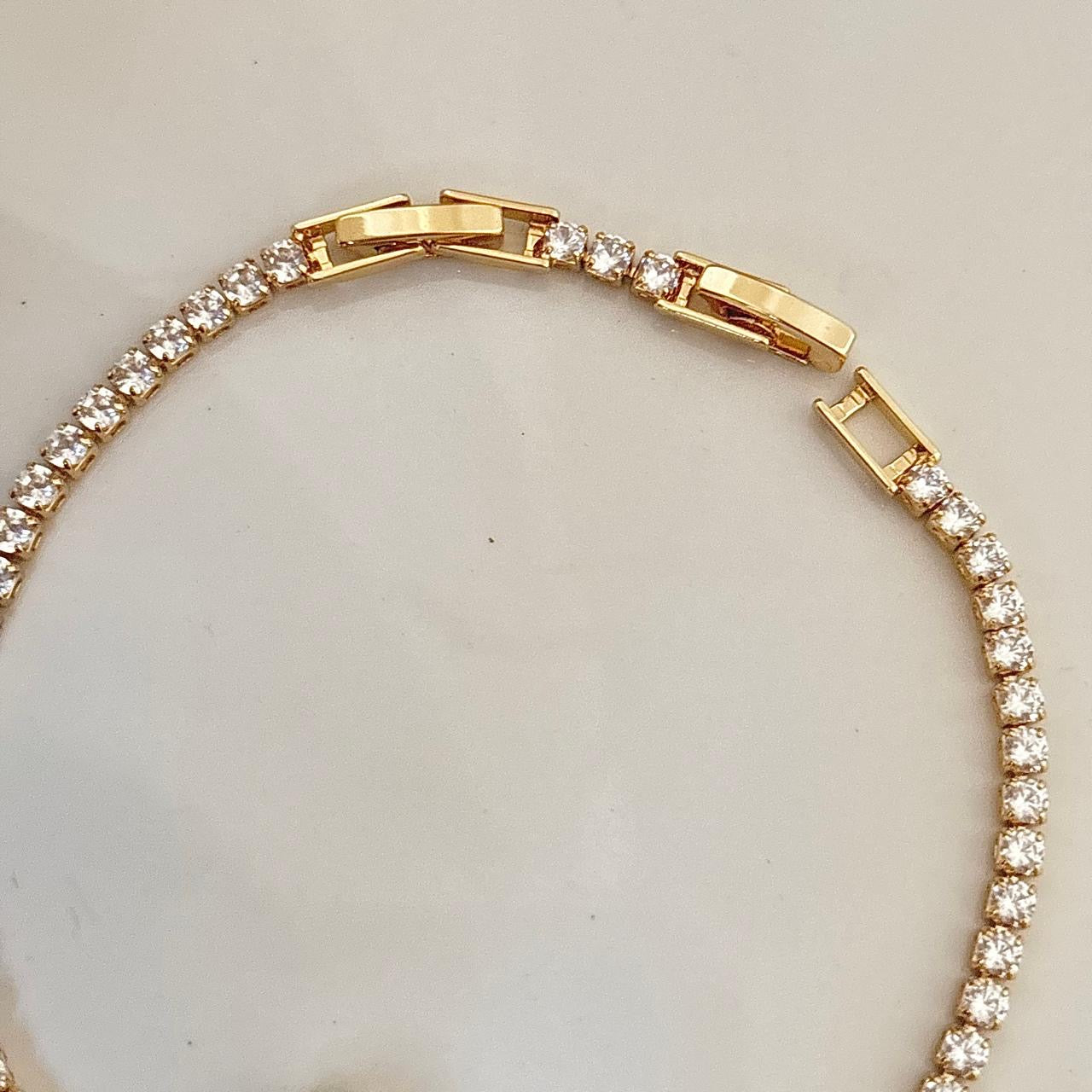 Dynasty Pink Cz Tennis Bracelet