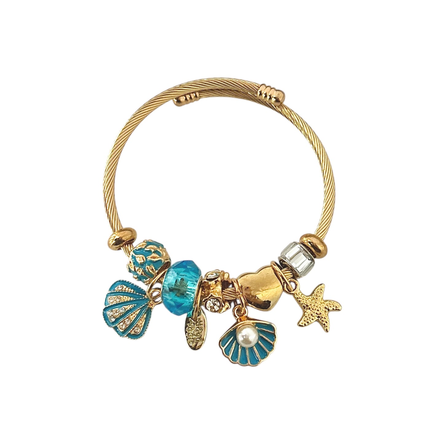 Beach Breeze Charm Bracelet -Blue