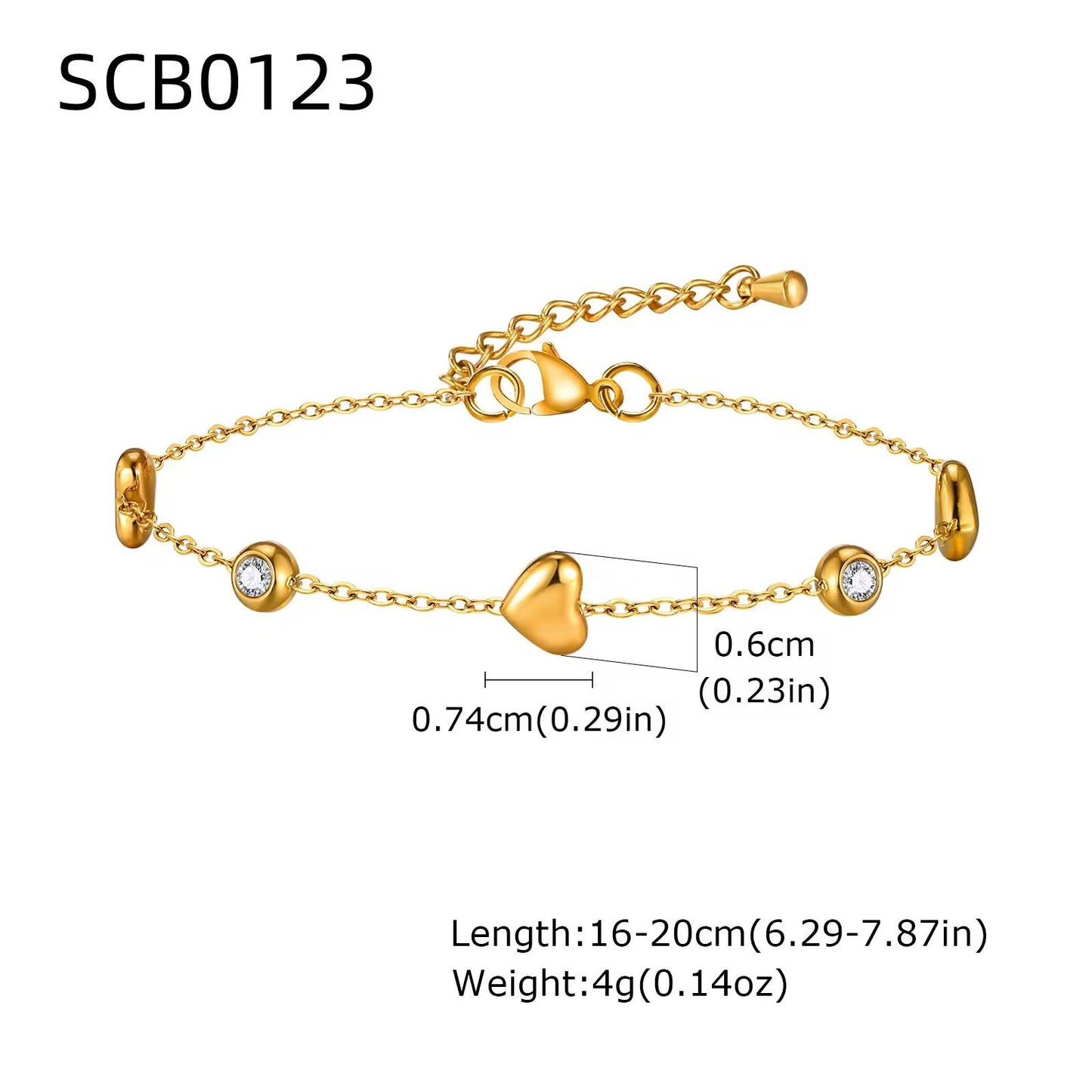 Hearts Desire Cz Bracelet