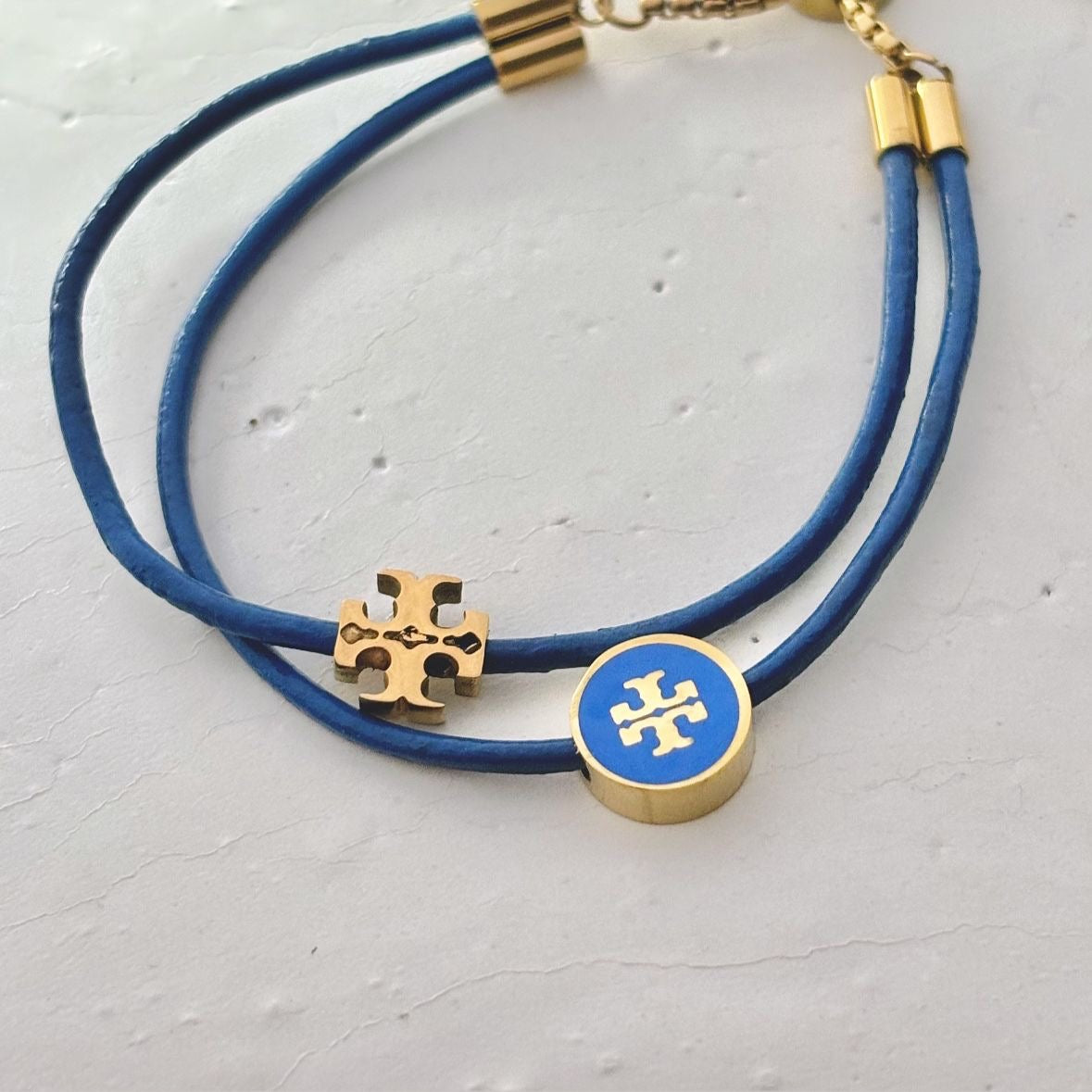 Layered Kira Tb Charm Bracelet -Royal Blue