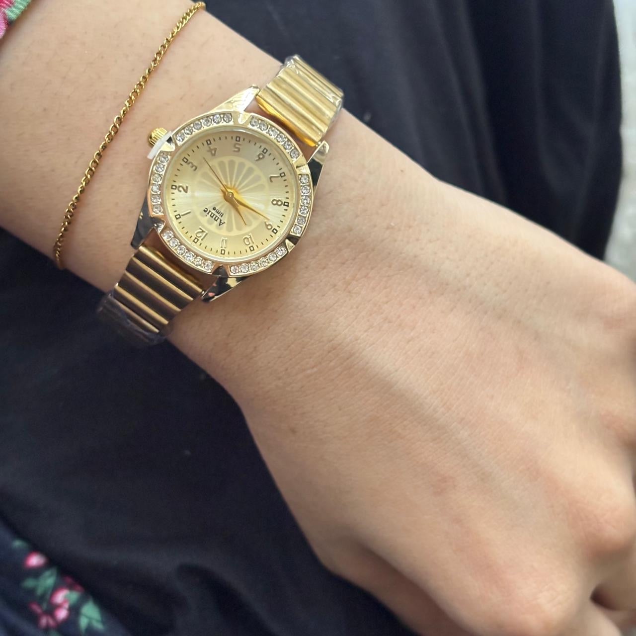 Glitz Royale Gold Watch