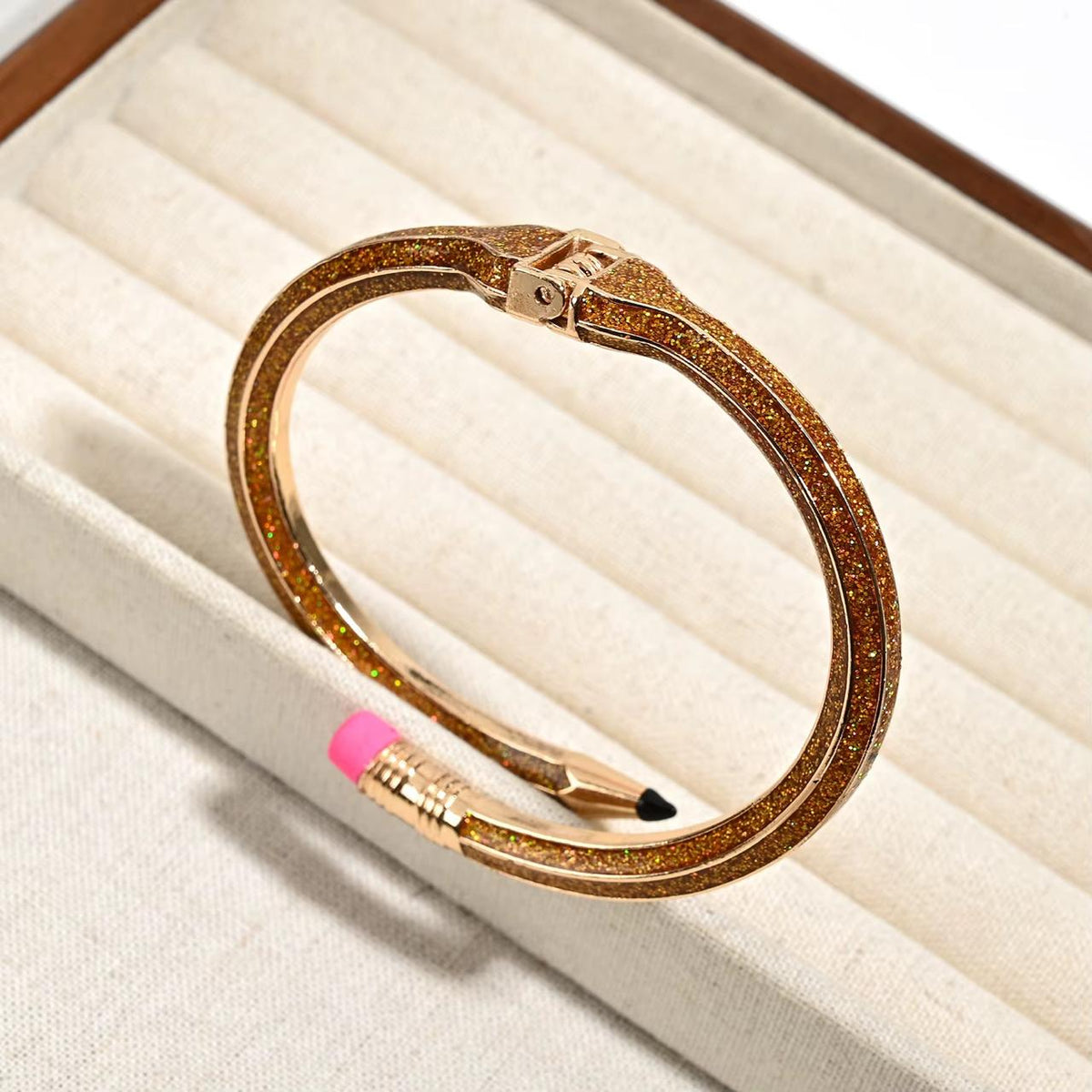 PENCIL Bracelet •Blingy Cherry Wood