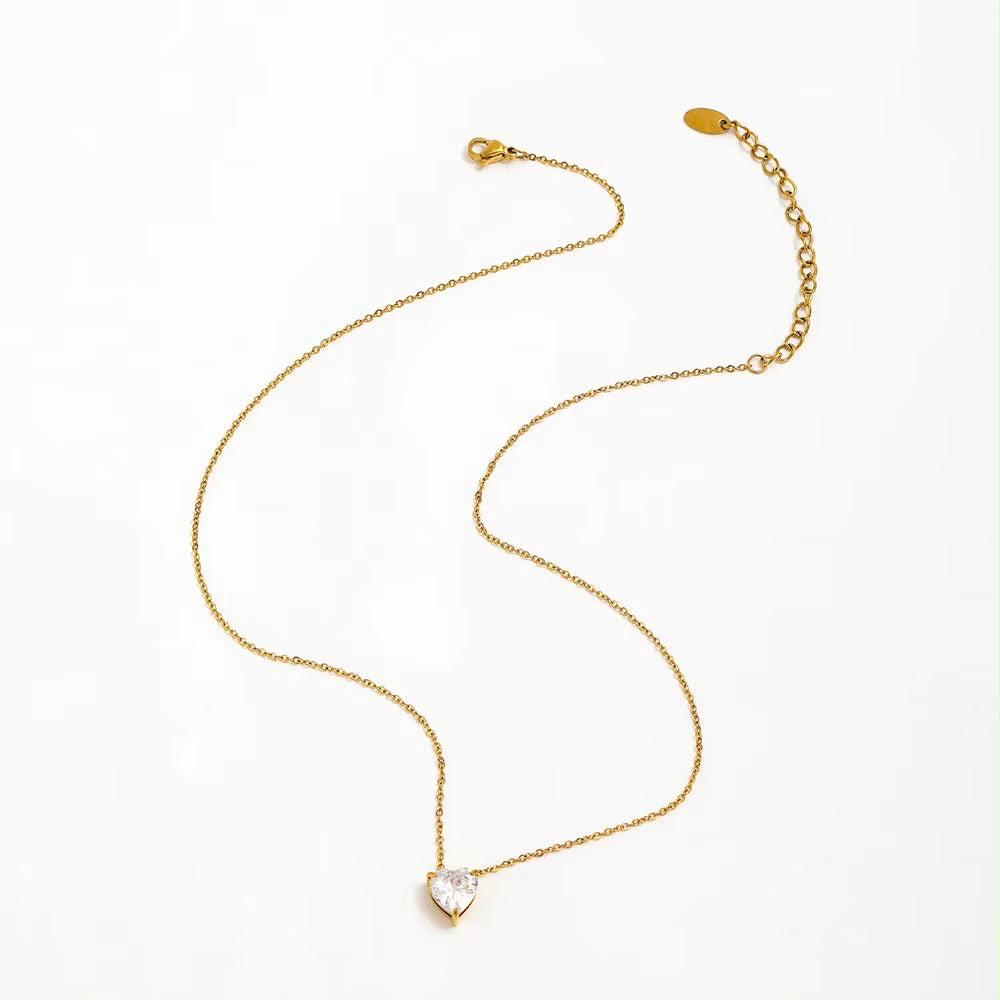 Sweetheart Solitaire Necklace