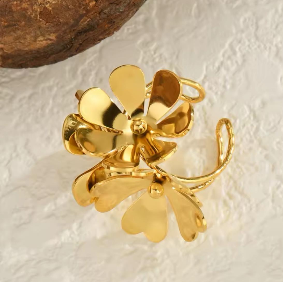 Flora Party Glitz Ring -18K