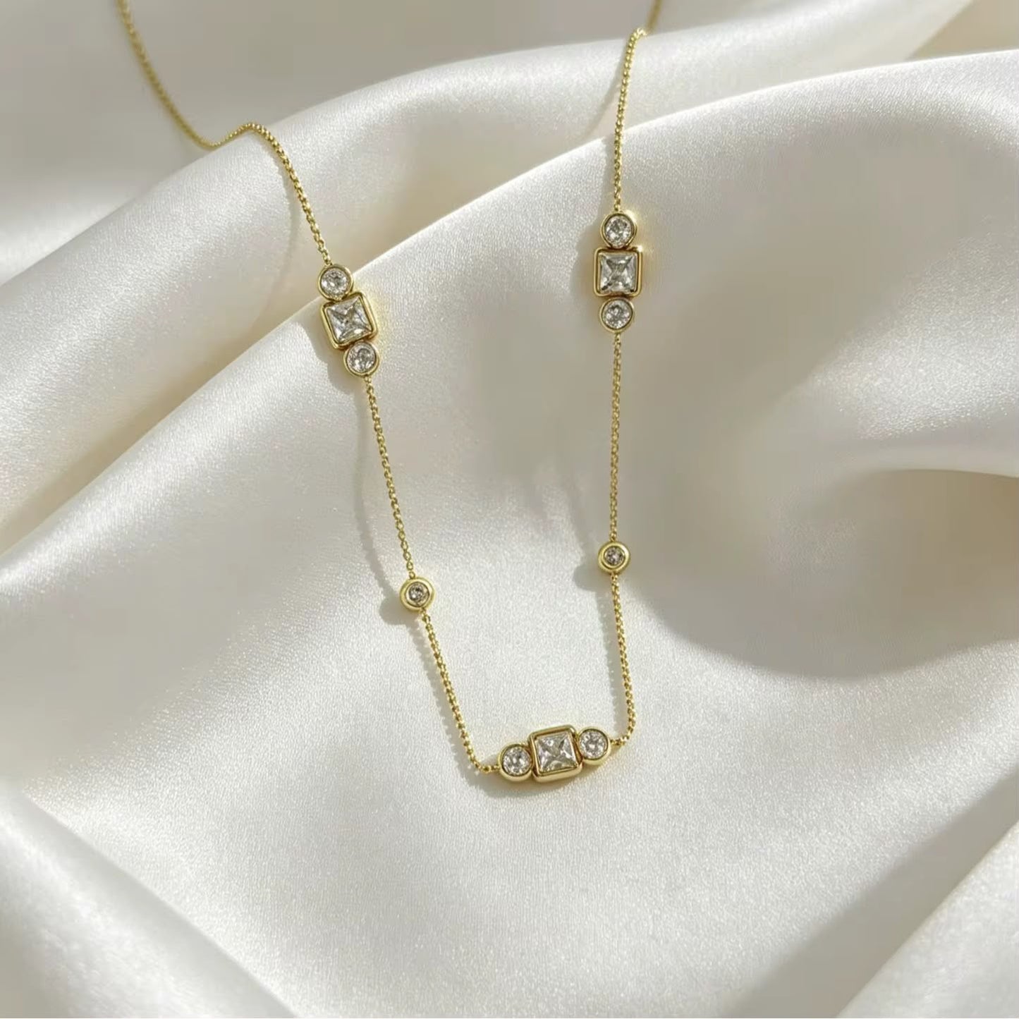 Stella Diamonds Charm Necklace