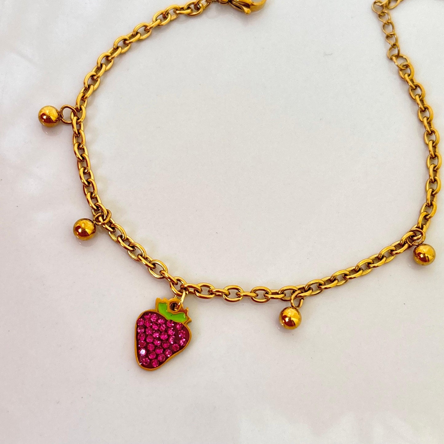 Berry Glitz Charm Bracelet