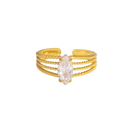 Marquise Diamond Ring -Adjustable