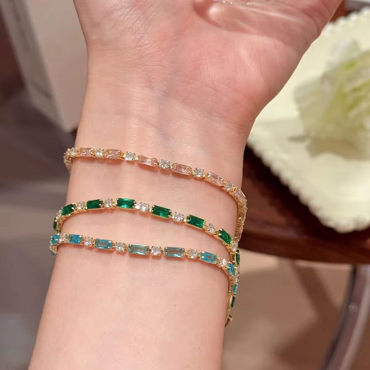 Emerald LUX Tennis Bracelet
