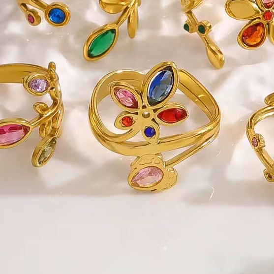 Dandelion Rainbow Ring