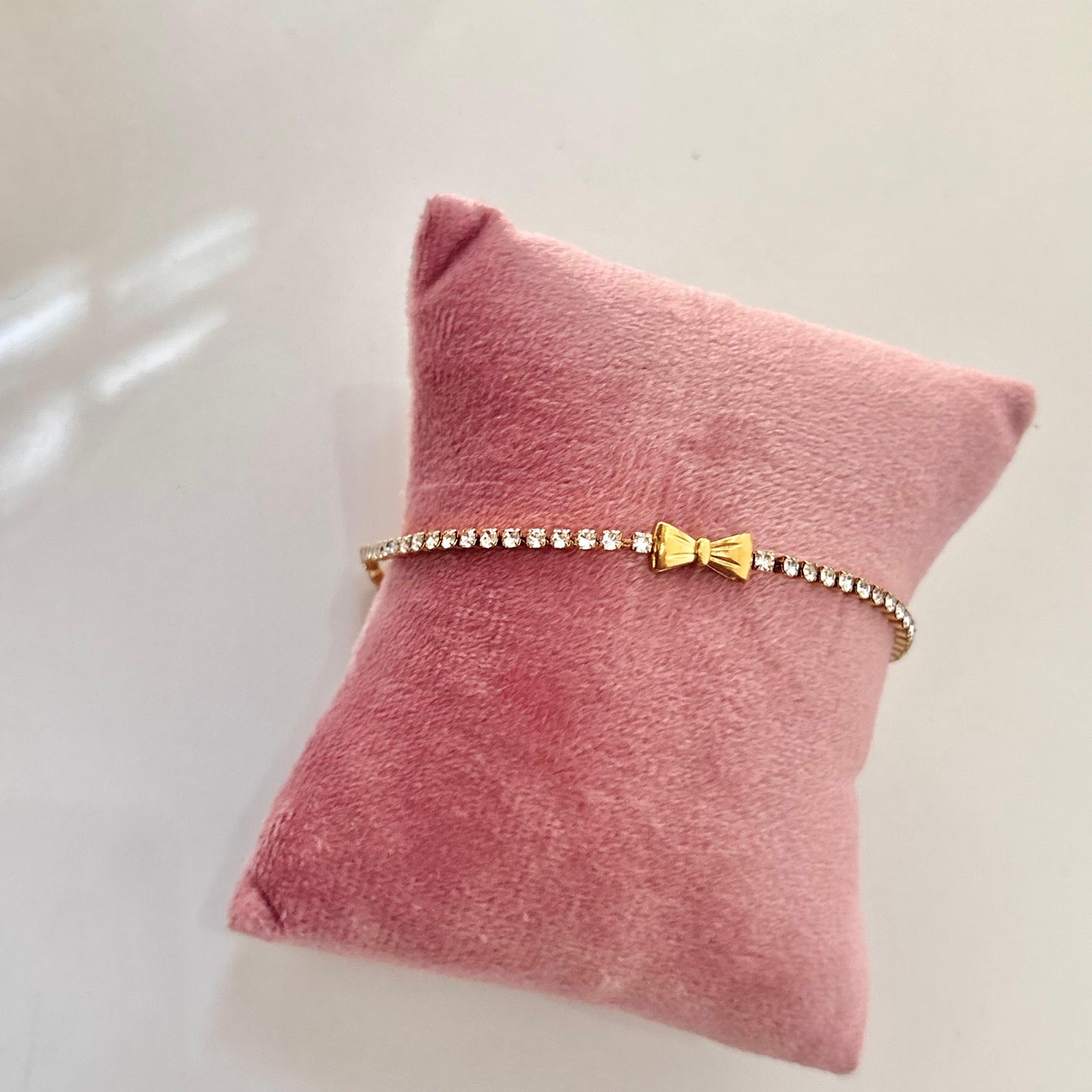 Petite Bow Tennis Bracelet