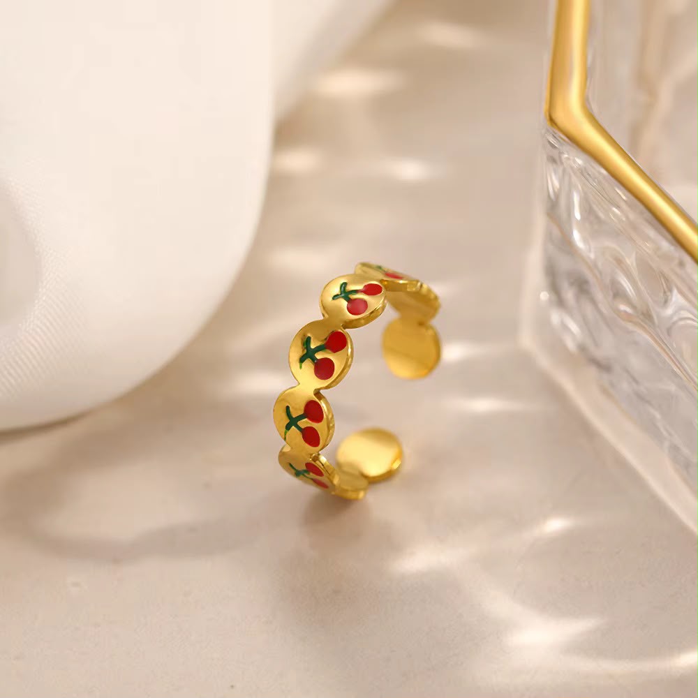 So Cherry Band Ring