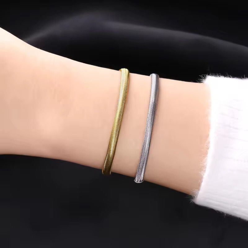 Sleek Serpent Bracelet