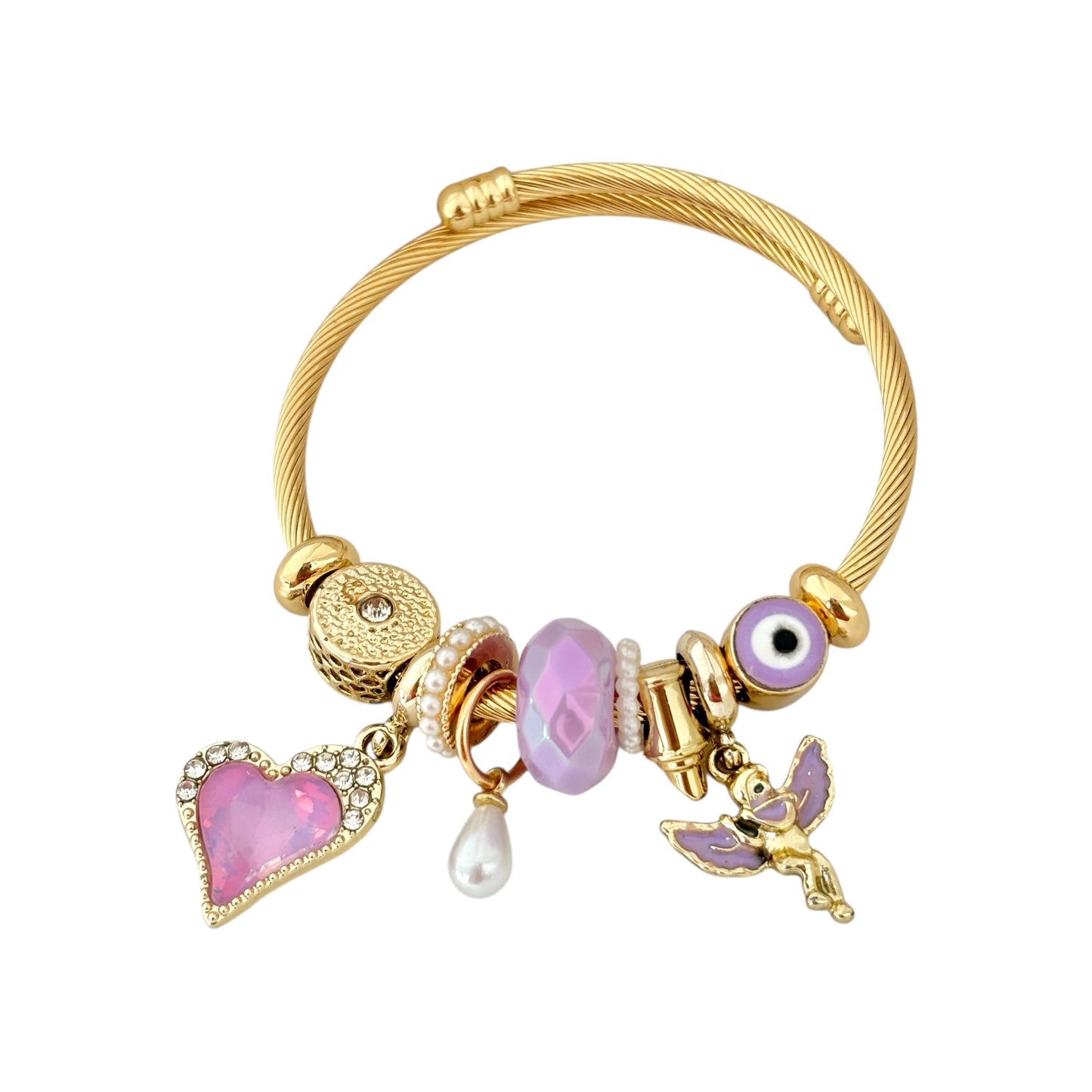 Lilac Dreams Charms Bracelet