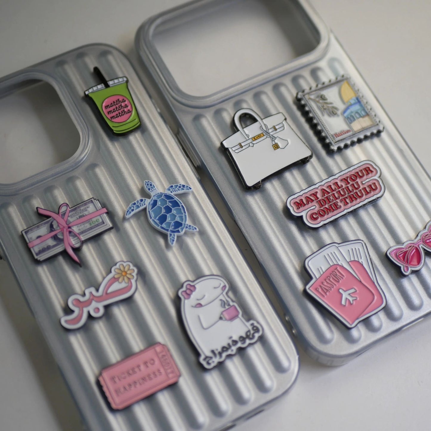 Heart Sunnies Phone Metal Charm